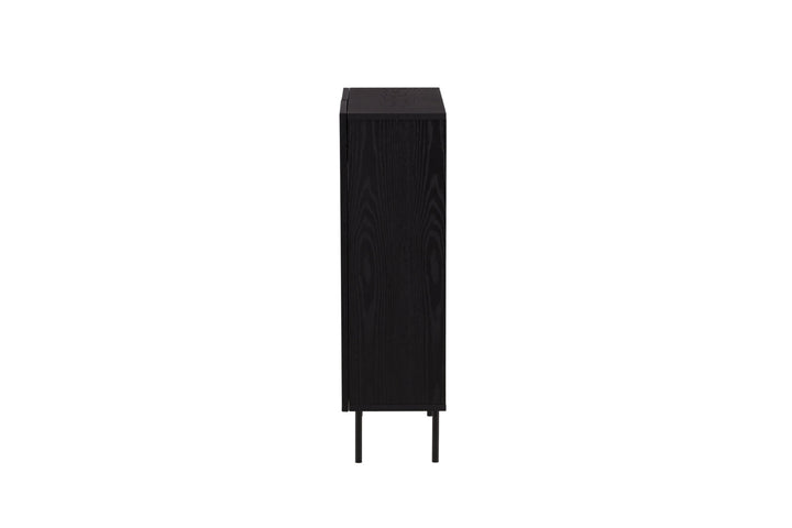 Vind Björkön High Cabinet Storage - Black / Oak/faneer