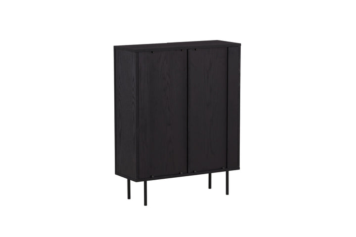 Vind Björkön High Cabinet Storage - Black / Oak/faneer