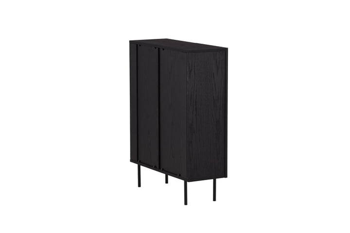 Vind Björkön High Cabinet Storage - Black / Oak/faneer