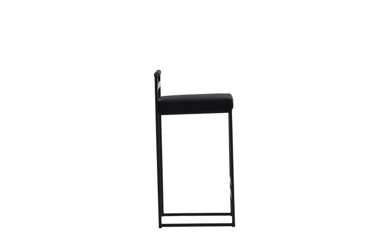 Venture Home Opelika Bar Chair 2-pack - Black / Black Velvet
