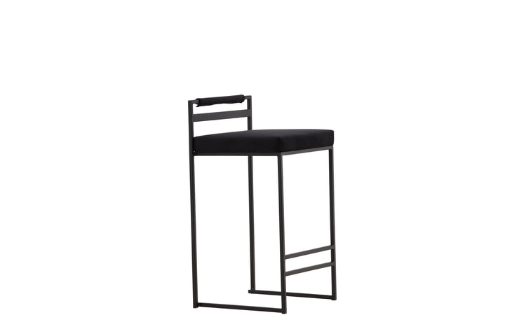 Venture Home Opelika Bar Chair 2-pack - Black / Black Velvet