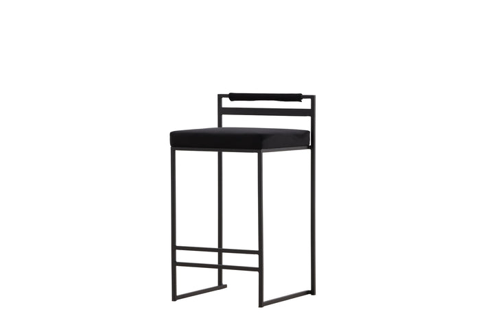 Venture Home Opelika Bar Chair 2-pack - Black / Black Velvet