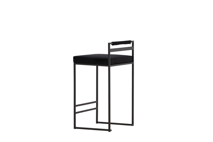 Venture Home Opelika Bar Chair 2-pack - Black / Black Velvet