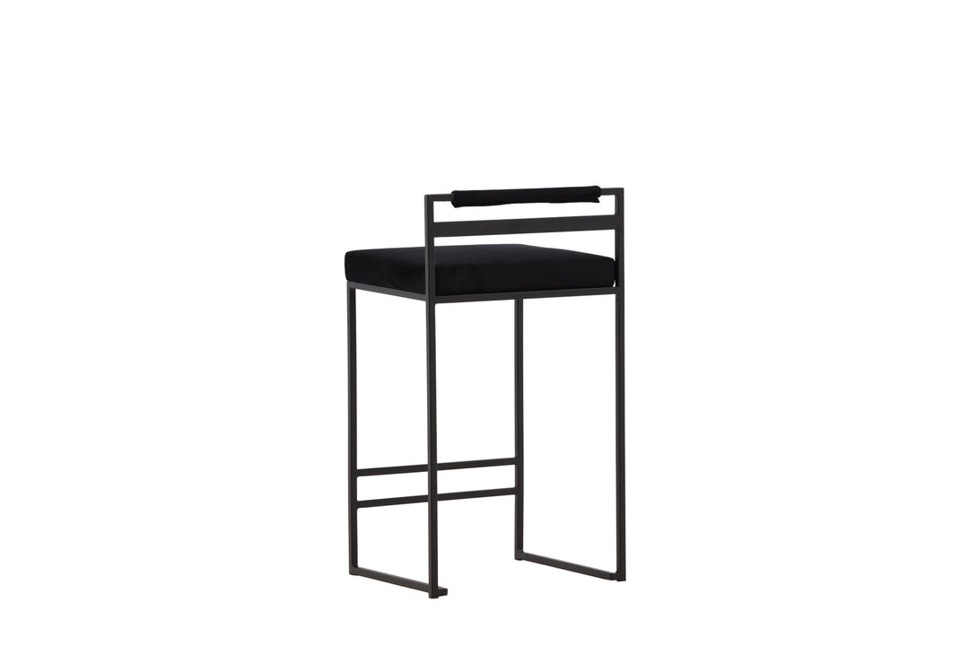 Venture Home Opelika Bar Chair 2-pack - Black / Black Velvet