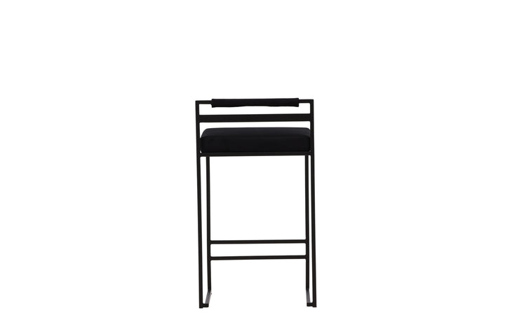 Venture Home Opelika Bar Chair 2-pack - Black / Black Velvet