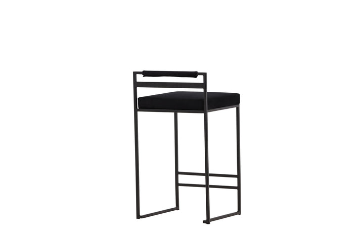Venture Home Opelika Bar Chair 2-pack - Black / Black Velvet