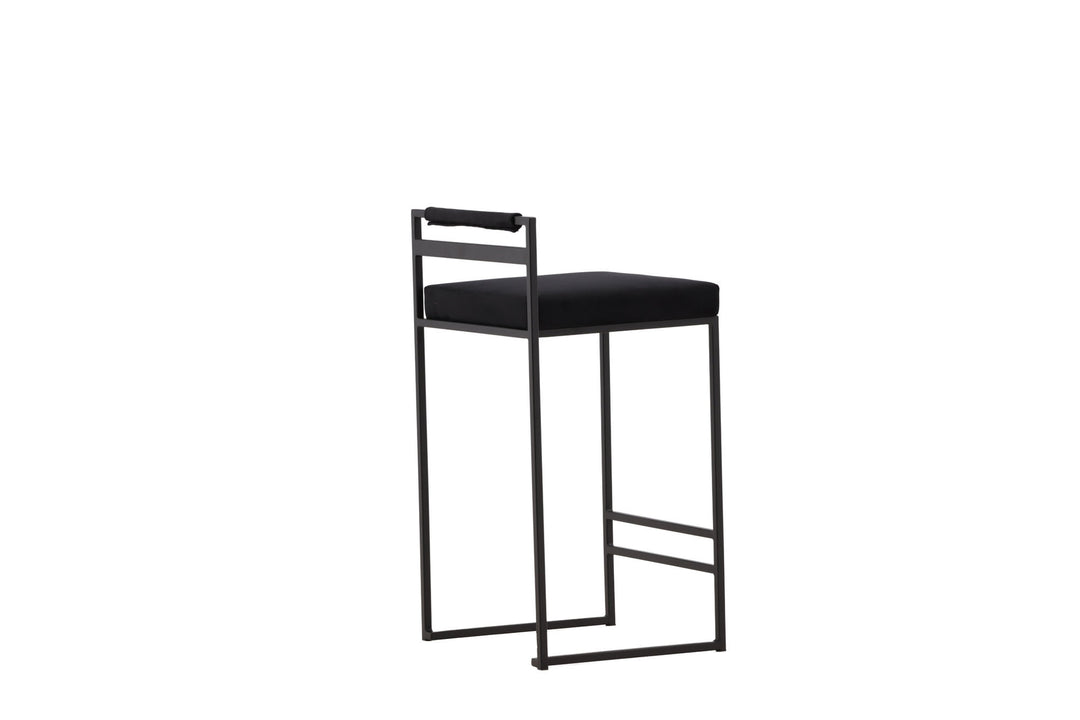 Venture Home Opelika Bar Chair 2-pack - Black / Black Velvet