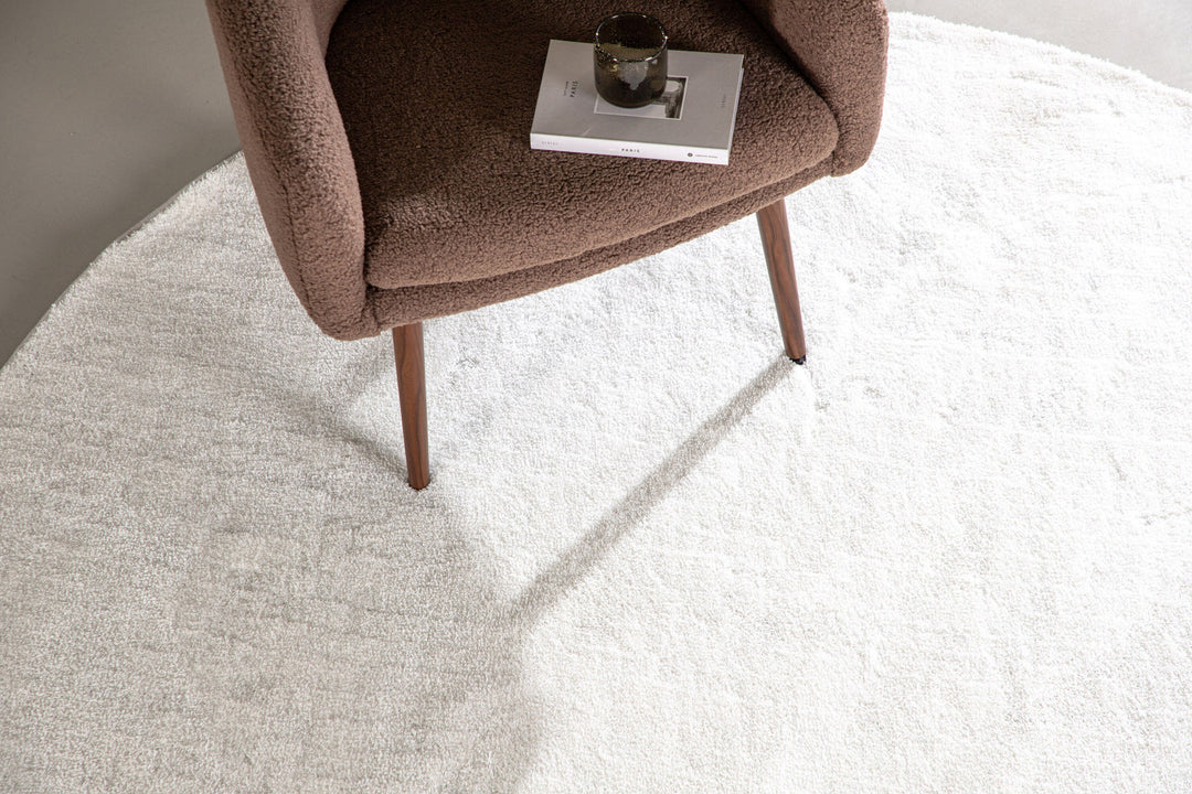 Venture Home Undra Viscose - 200*200- -Round-White
