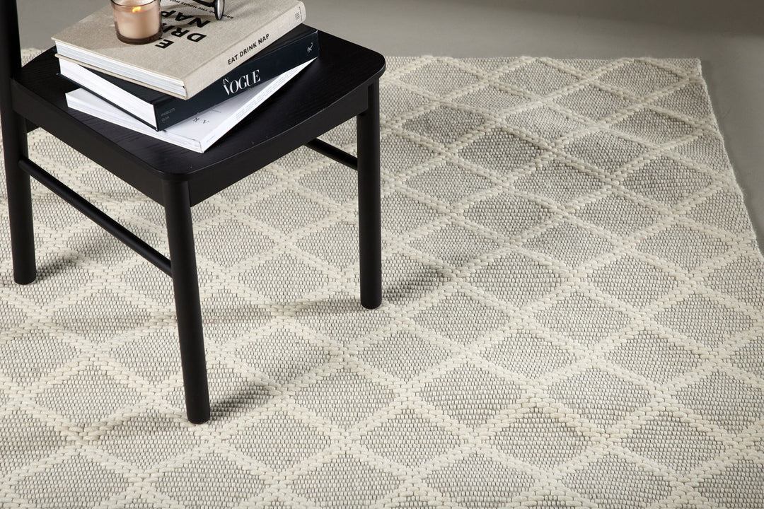 Venture Home Cloudy Wool/polyester - 230*160- -Rectangular-Offwhite