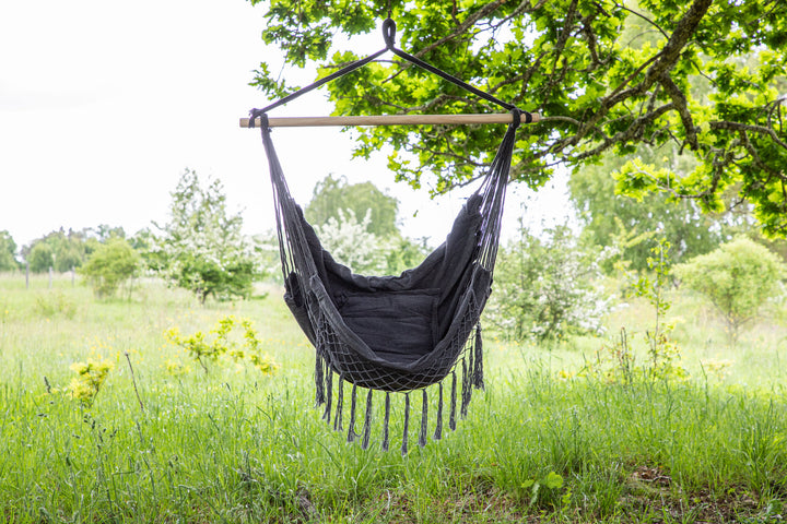 Venture Home Culasi Swing Fabric - Grey / w pillows