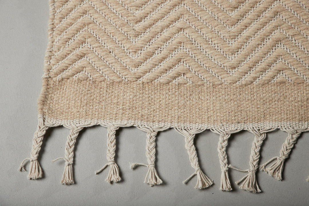 Venture Home Loke Wool /cotton mix - 230*160- -Rectangular-White/Beige