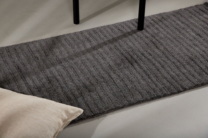 Venture Home Milton Wool/polyester/cotton - 200*70- -Rectangular-Dark grey