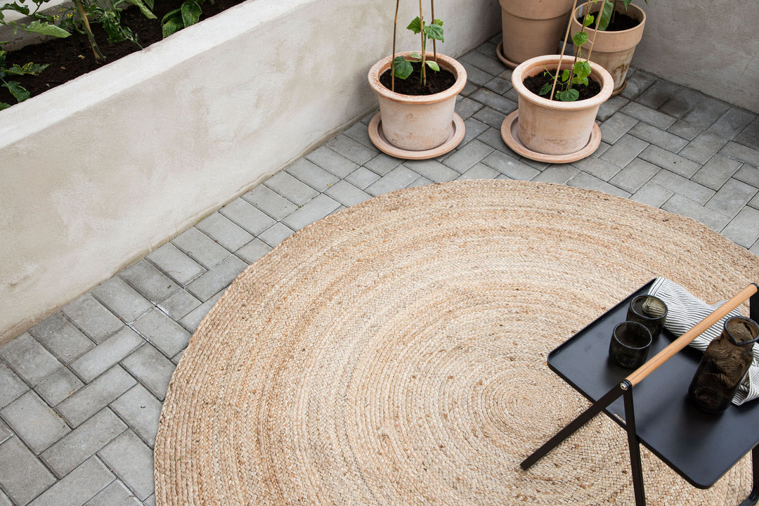 Venture Home Oliver 100% jute - 200*200- -Round-Natural dark