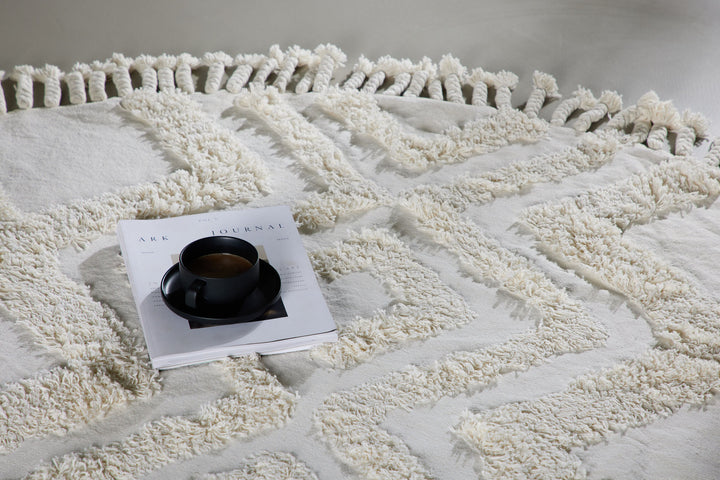 Venture Home Hilma Cotton - 200*200- -Round-White