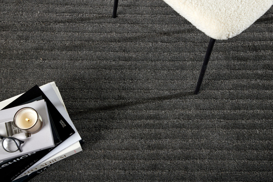 Venture Home Milton Wool/polyester/cotton - 230*160- -Rectangular-Dark grey