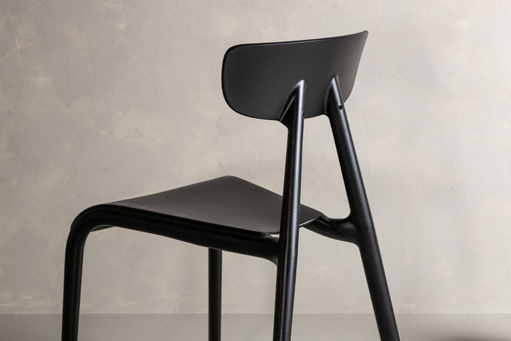 Venture Home Ursholmen Dining Chair 2-pack - Black Polypropylene