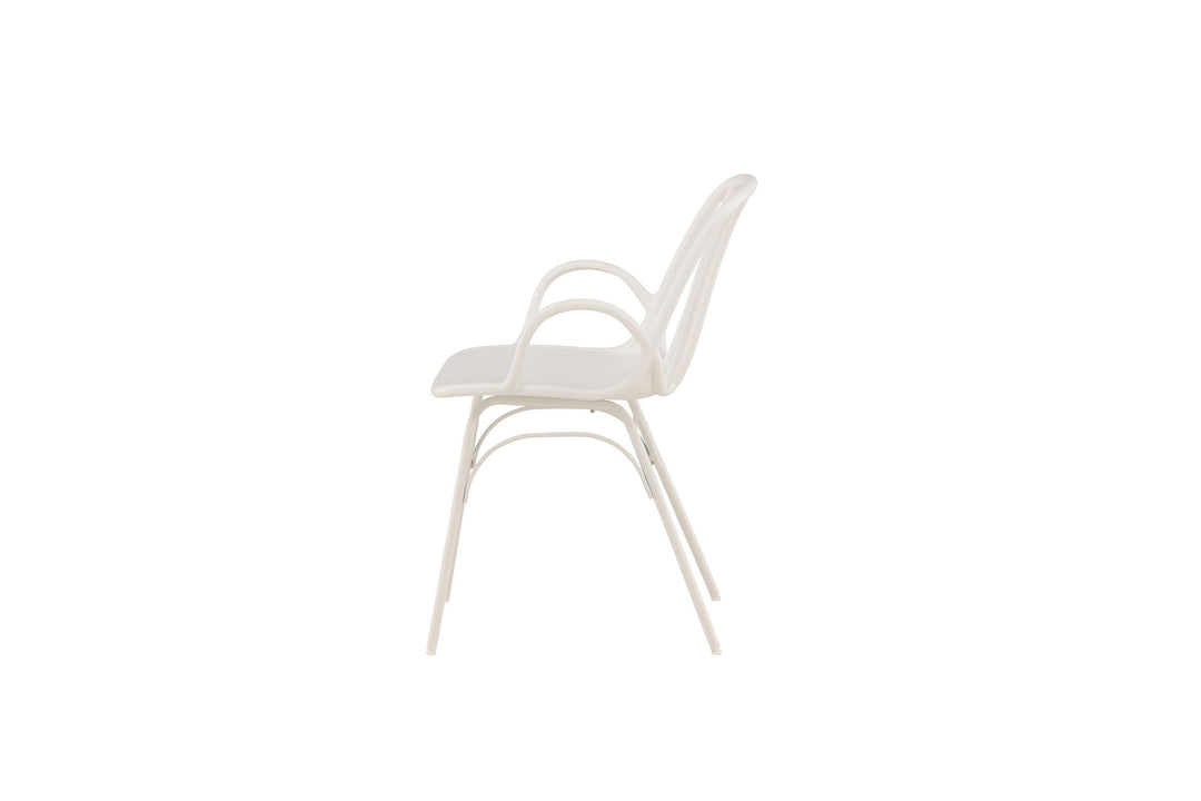 Venture Home Dyrön Dining Chair 2-pack - White Polypropylene
