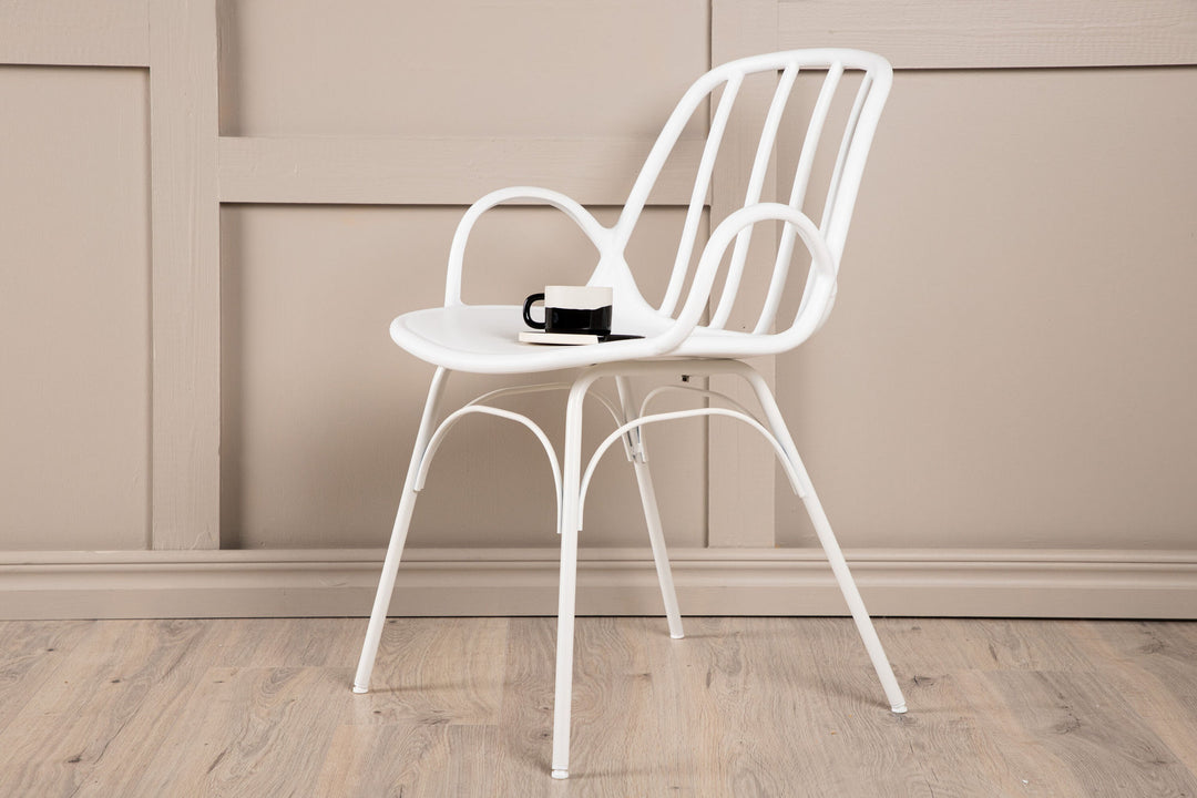 Venture Home Dyrön Dining Chair 2-pack - White Polypropylene