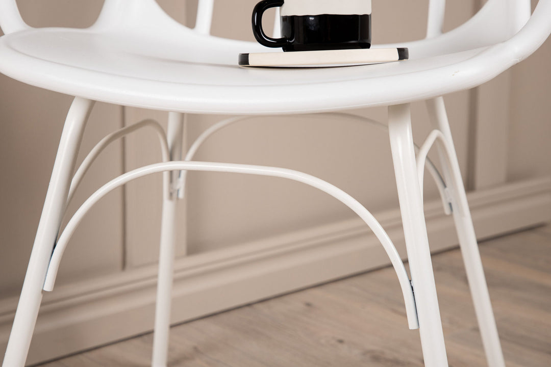 Venture Home Dyrön Dining Chair 2-pack - White Polypropylene