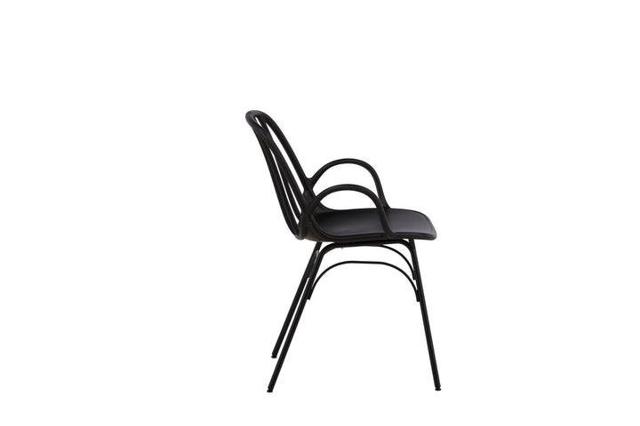 Venture Home Dyrön Dining Chair 2-pack - Black Polypropylene