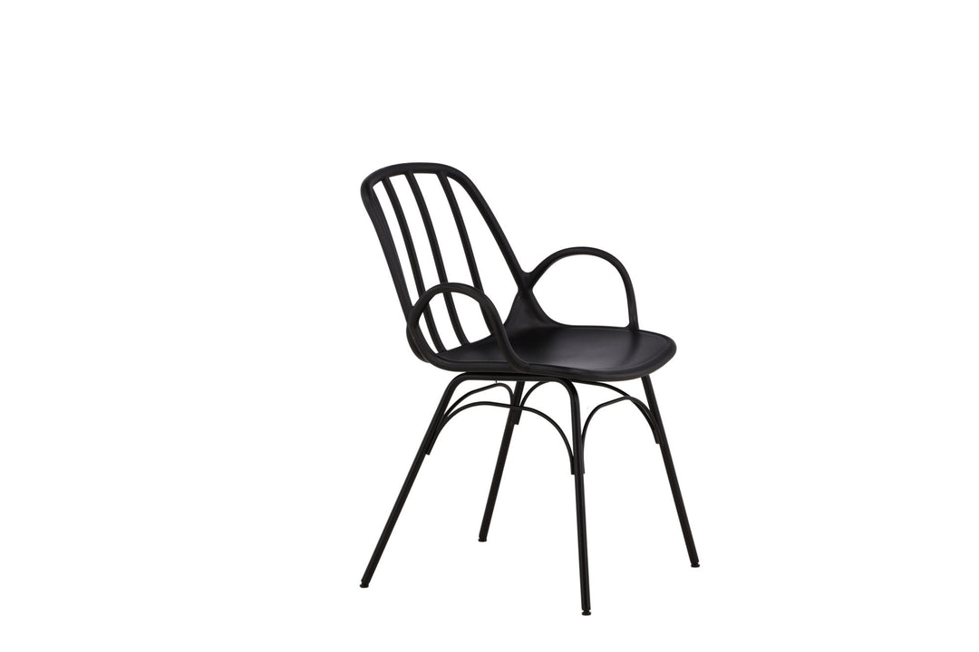 Venture Home Dyrön Dining Chair 2-pack - Black Polypropylene