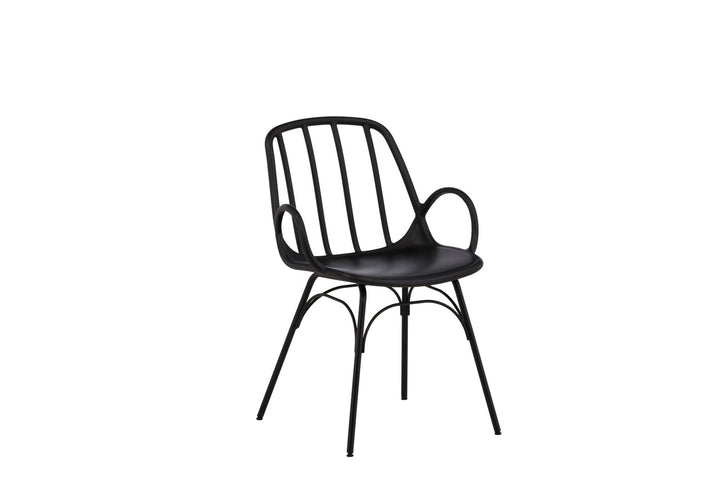 Venture Home Dyrön Dining Chair 2-pack - Black Polypropylene