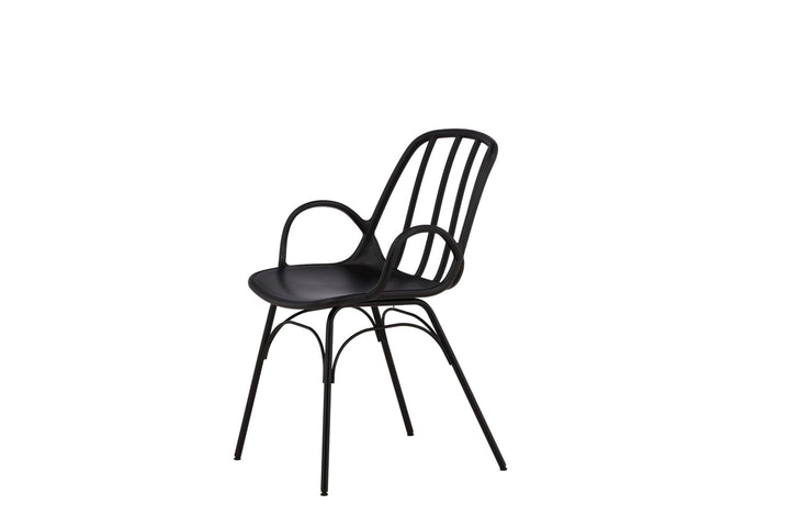 Venture Home Dyrön Dining Chair 2-pack - Black Polypropylene