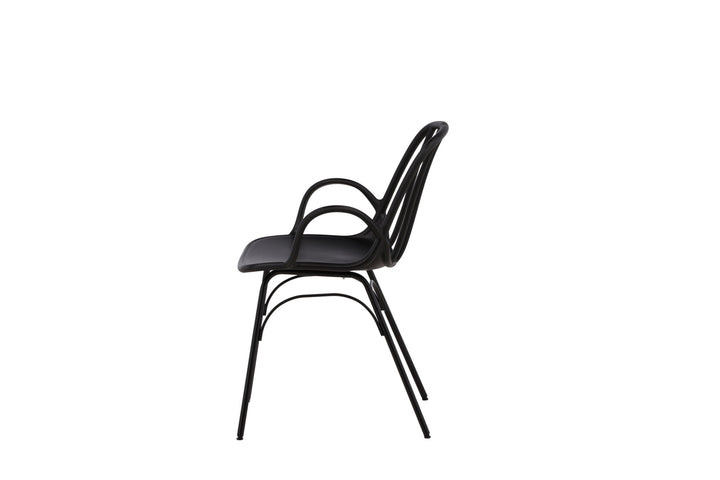 Venture Home Dyrön Dining Chair 2-pack - Black Polypropylene