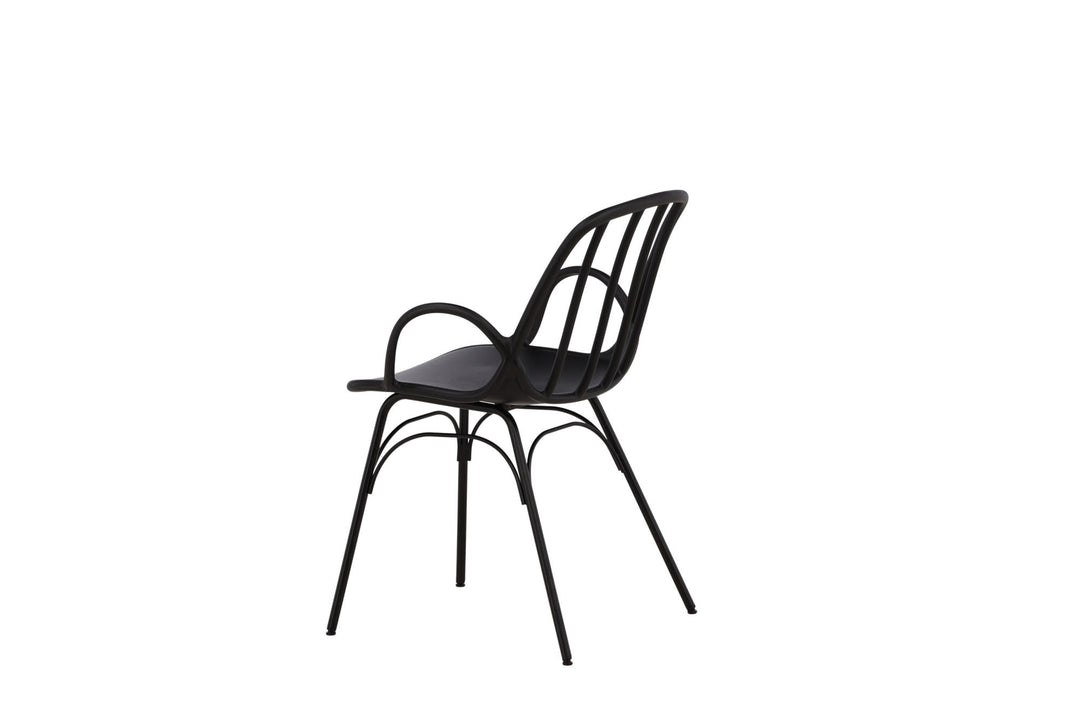 Venture Home Dyrön Dining Chair 2-pack - Black Polypropylene