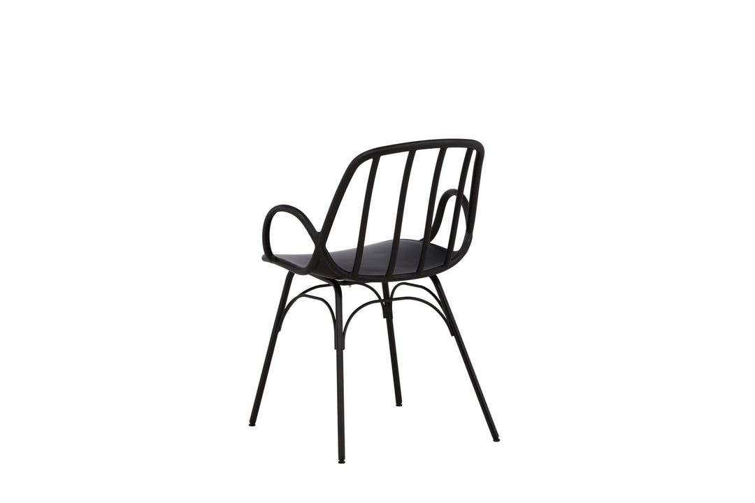 Venture Home Dyrön Dining Chair 2-pack - Black Polypropylene