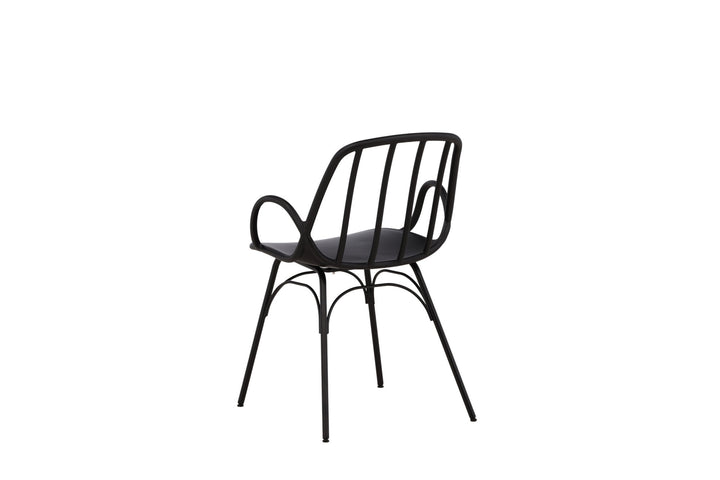 Venture Home Dyrön Dining Chair 2-pack - Black Polypropylene