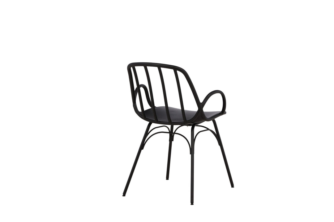 Venture Home Dyrön Dining Chair 2-pack - Black Polypropylene