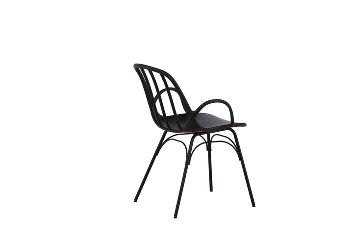 Venture Home Dyrön Dining Chair 2-pack - Black Polypropylene