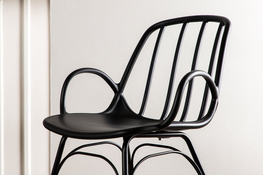 Venture Home Dyrön Dining Chair 2-pack - Black Polypropylene