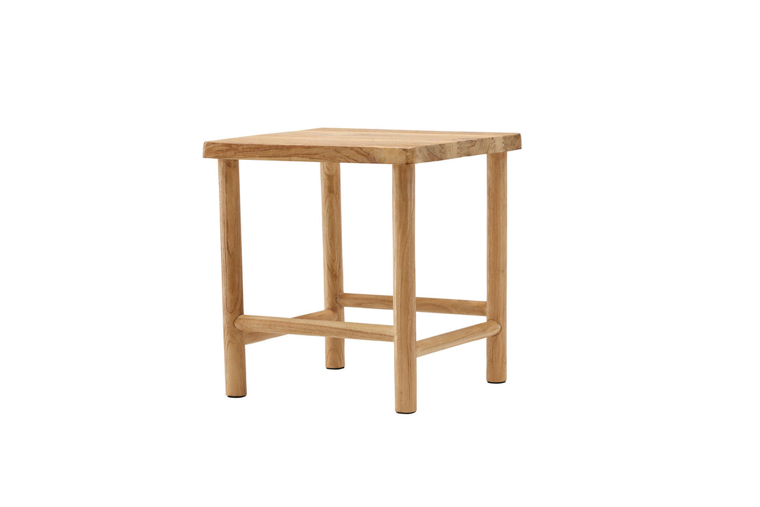 Vind Noster Pouf - Whitewash / Wood