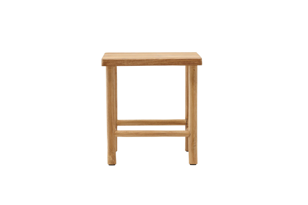 Vind Noster Pouf - Whitewash / Wood