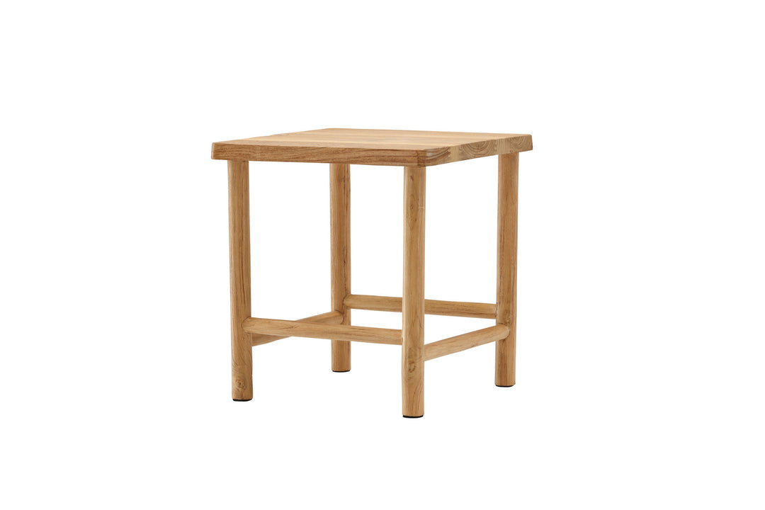 Vind Noster Pouf - Whitewash / Wood