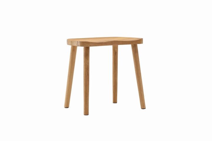 Vind Orust Pouf - Whitewash / Wood