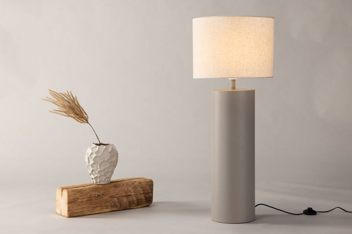 Vind Umeå x Josefin Lustig - Floor Lamp  - Grey / Grey Linen fabric