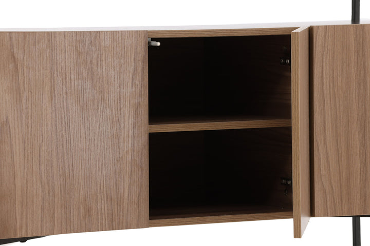 Venture Home Kingsport Storage - Black / Walnut MDF