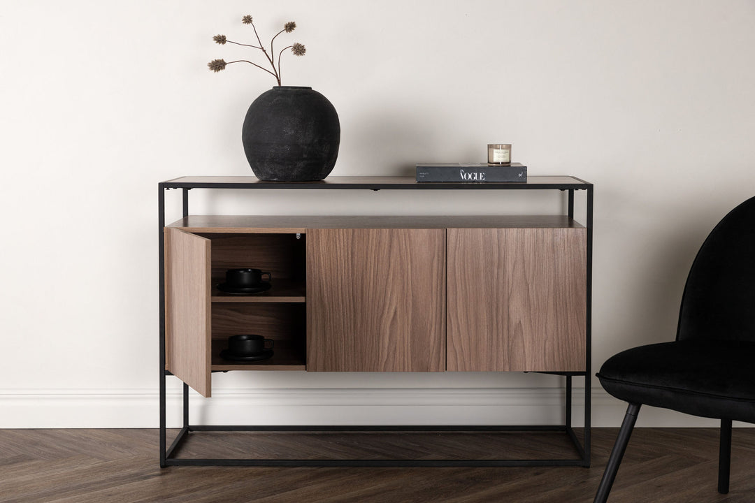 Venture Home Kingsport Storage - Black / Walnut MDF