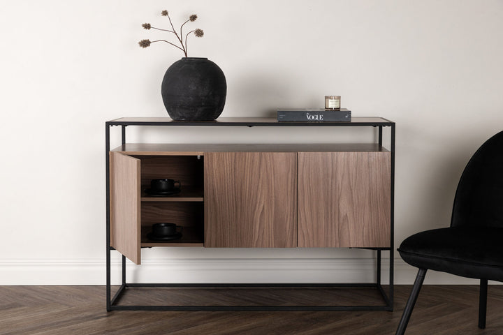 Venture Home Kingsport Storage - Black / Walnut MDF