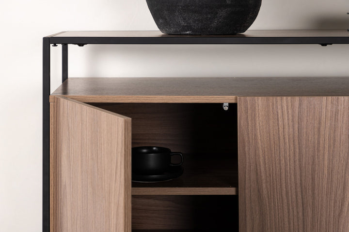 Venture Home Kingsport Storage - Black / Walnut MDF