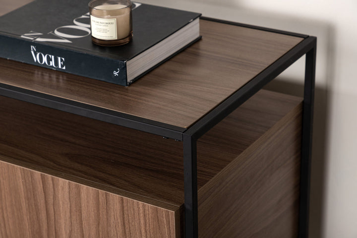 Venture Home Kingsport Storage - Black / Walnut MDF