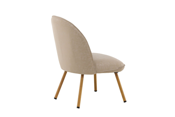 Venture Home Polar Single Sofa - Oaklook / Beige PU