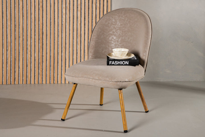 Venture Home Polar Single Sofa - Oaklook / Beige PU