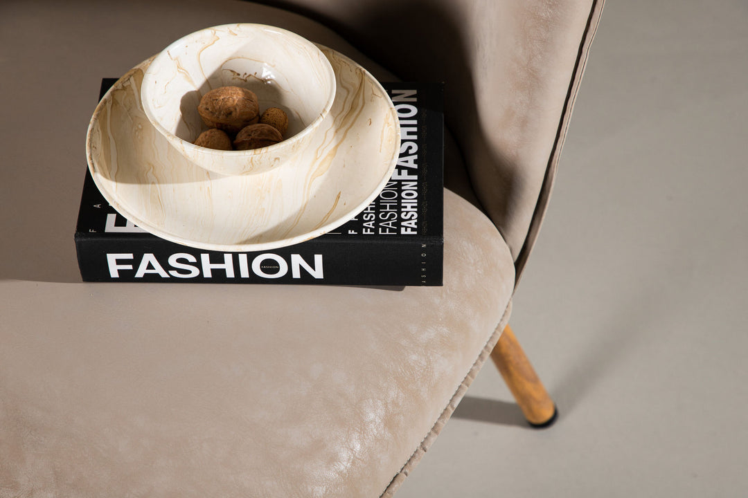 Venture Home Polar Single Sofa - Oaklook / Beige PU