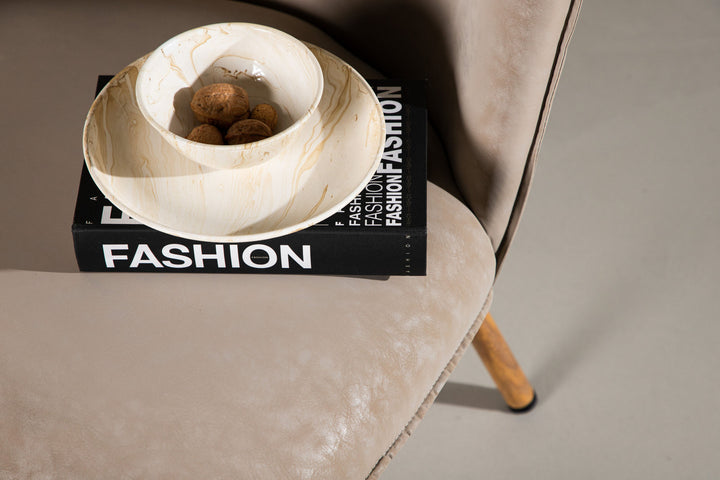 Venture Home Polar Single Sofa - Oaklook / Beige PU