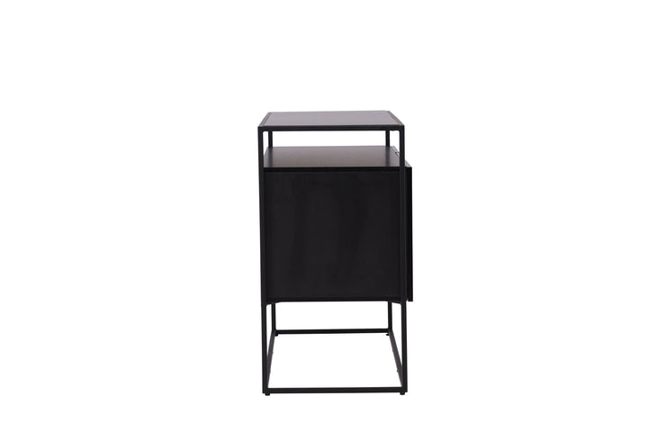 Venture Home Kingsport Storage - Black / Smoked Black MDF