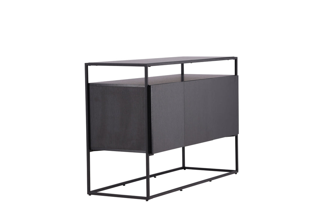 Venture Home Kingsport Storage - Black / Smoked Black MDF